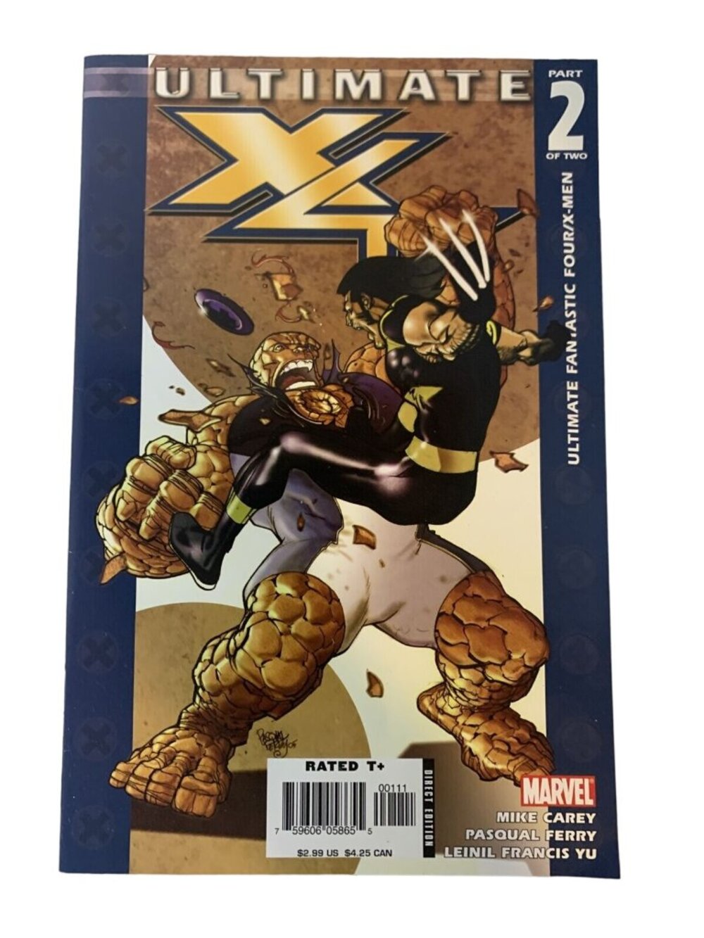 Ultimate X4 #2 2006 Marvel Comic Wolverine vs The Thing Key Issue